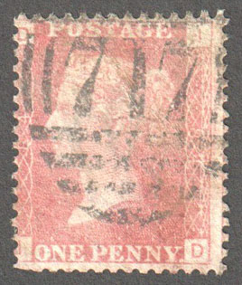 Great Britain Scott 33 Used Plate 84 - ID - Click Image to Close